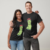 Caterpillar as Inline skater with Roller skates.pn T-shirt (Unisex)