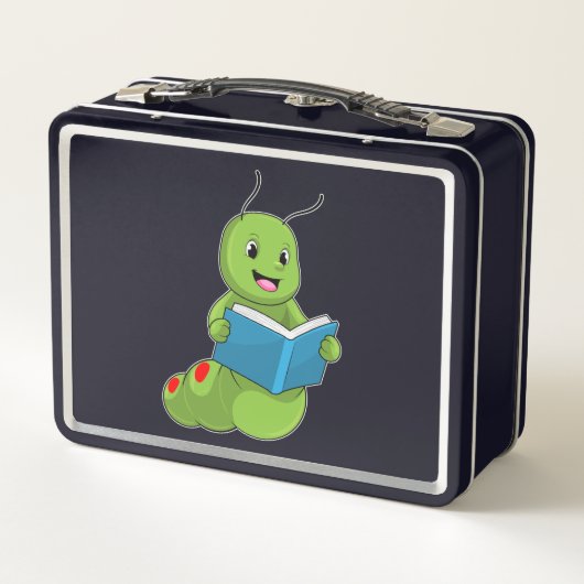 Caterpillar at Reading with Book (Achterkant)