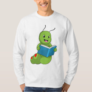 Caterpillar at Reading with Book T-shirt