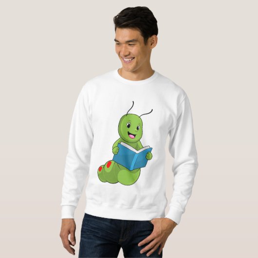 Caterpillar at Reading with Book Trui (Voorkant volledig)