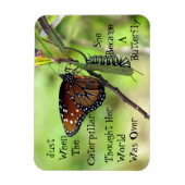 Caterpillar / Butterfly Quote Magnet Magneet (Verticaal)