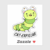 Caterpillar grappige bug woordspeling sticker (Vel)