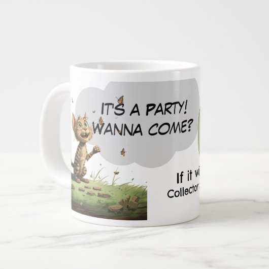 CatErpillar | It’s a Party! C. Posse Specialty Mug Extra Grote Beker (Voorkant links)