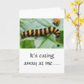 Caterpillar - Je suis désolé carte (Fleur jaune)