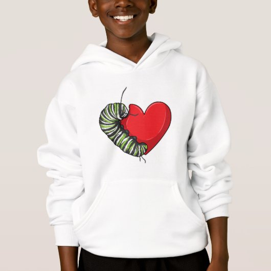 Caterpillar love heart (Devant)