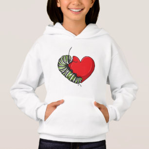 Caterpillar love heart