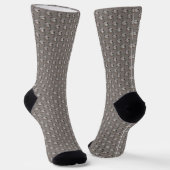 caterpillar mushroom pattern Socks Sokken (Gebogen)