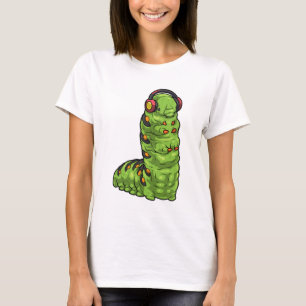 Caterpillar Musicus Hoofdtelefoon Muziek T-shirt