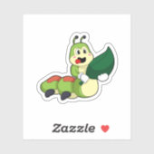 Caterpillar with Leaf Sticker (Vel)