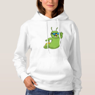 Caterpillar with Sunglasses Hoodie
