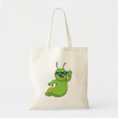 Caterpillar with Sunglasses Tote Bag (Voorkant)