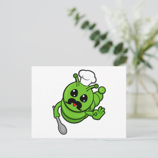 Caterstyle as Cook with Spoon Briefkaart (Staand voorkant)