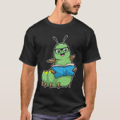 Caterstyle as Nerd with Book & Glasses T-shirt (Voorkant)