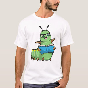 Caterstyle as Nerd with Book & Glasses T-shirt