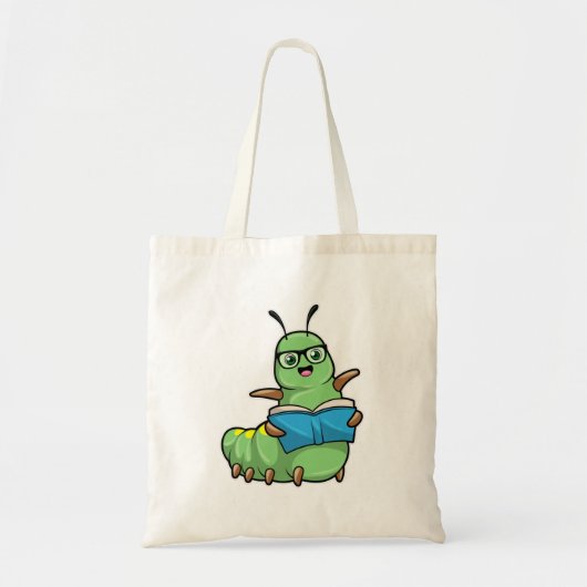 Caterstyle as Nerd with Book & Glasses Tote Bag (Voorkant)