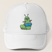 Caterstyle as Nerd with Book & Glasses Trucker Pet (Voorkant)