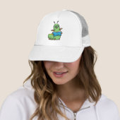 Caterstyle as Nerd with Book & Glasses Trucker Pet (In situ)