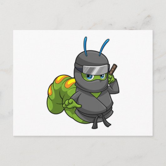Caterstyle as Ninja with Sword Briefkaart (Voorkant)