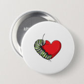 Caterstyle Love Heart Ronde Button 7,6 Cm (Voorkant /achterkant)