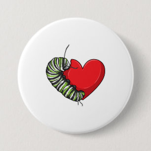 Caterstyle Love Heart Ronde Button 7,6 Cm