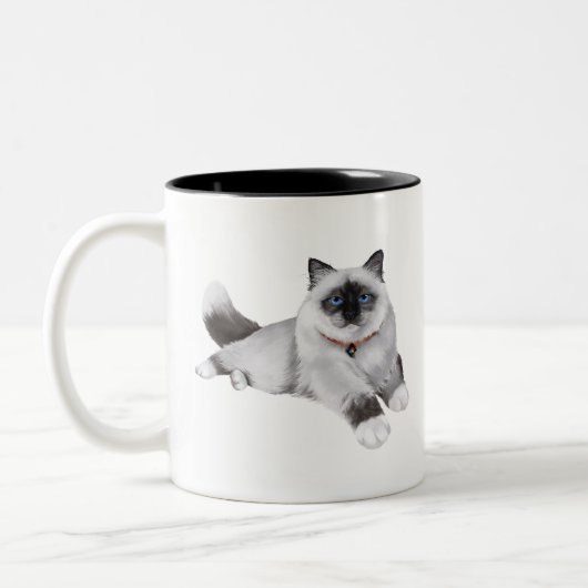 CatFans - Birman Tweekleurige Koffiemok (Links)