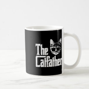 Catfather Grappige Kat Papa Vaders Dag Film Pun Pa Koffiemok