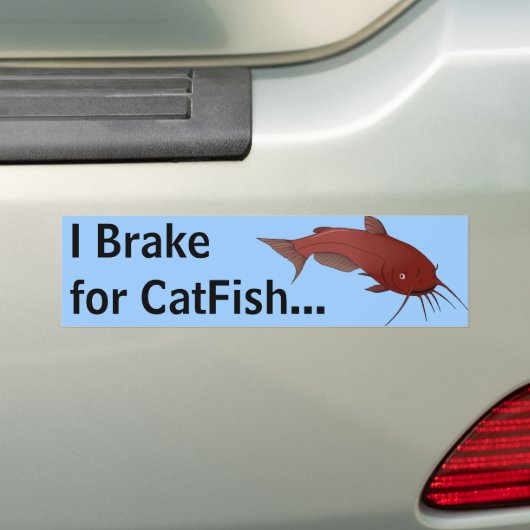 CatFish Brake Break Bumpersticker (Op auto)