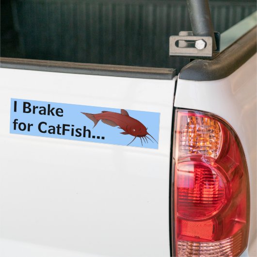 CatFish Brake Break Bumpersticker (Op Truck)