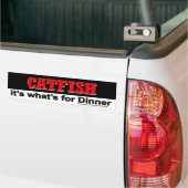 Catfish, dat is wat er voor de Bumpersticker is. (Op Truck)