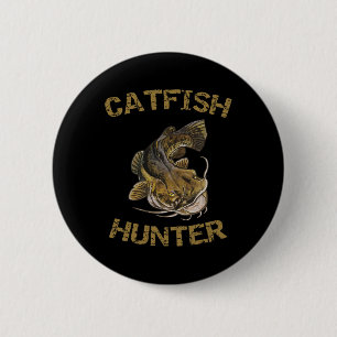 Catfish Hunter Catfish voor Catfish Fisherman Ronde Button 5,7 Cm