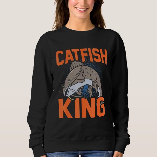 Catfish King Vist Grafisch Trui (Voorkant)