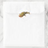Catfish lippen ronde sticker (Tas)