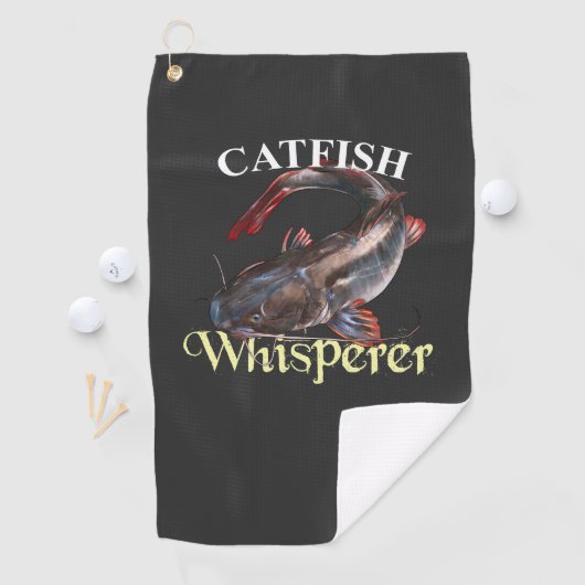 Catfish Whisperer Dark Geviste handdoek (Insitu)