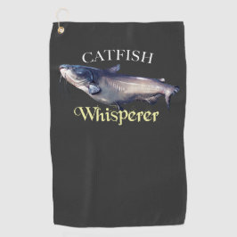 Catfish Whisperer Vissen dowel Golfhanddoek