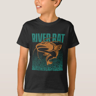 Catfishing Zoetwater River Rat - Catfish Gevist T-shirt