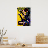 Catgevecht Poster (Keuken)