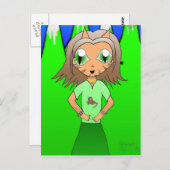 CatGirl Briefkaart (Voorkant / Achterkant)