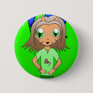 CatGirl Ronde Button 5,7 Cm