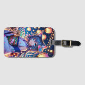 Catgirl's Joyful Dance bij Dusk Bagagelabel (Voorkant (horizontaal))