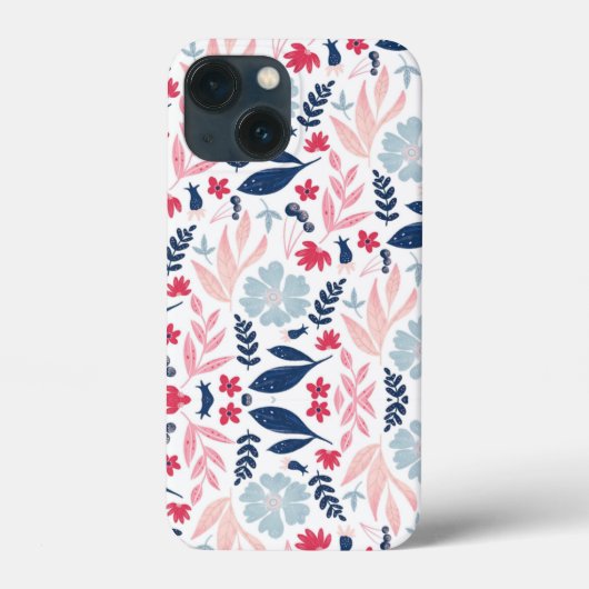 Cath Kidston London Design Blue Case-Mate iPhone Case (Achterkant)