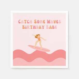 Cath Sommige Waves Verjaardag Babe Servetten