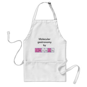 Catharine periodiek tabelnaam apron standaard schort