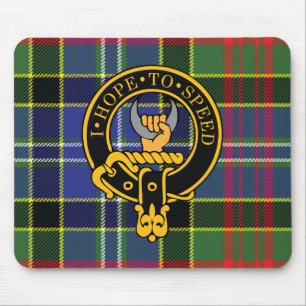Cathcart Scottish Crest en Tartan Muismat