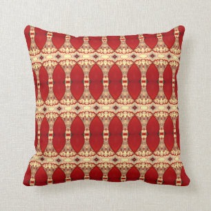 Cathedraal Deep Red Tan Taupe pillow Kussen