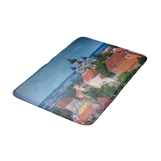 Cathedraal en Cityscape | Estland Badmat (Gekanteld)