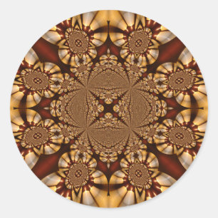 Cathedraal Glas in lood Windows Witte kaarsen Ronde Sticker
