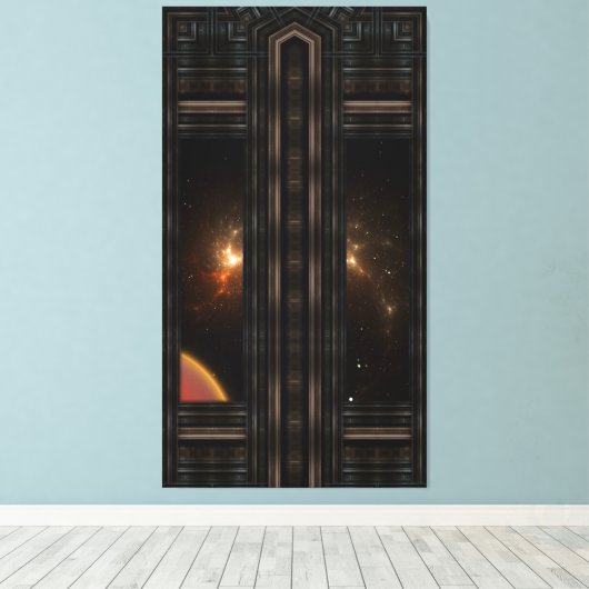 Cathedraal Passage Canvas Afdruk (Insitu (Houten vloer))