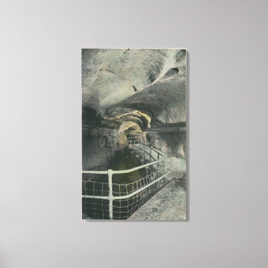 Cathedraal Uitzicht van de pool Siloam Canvas Afdruk (Voorkant)