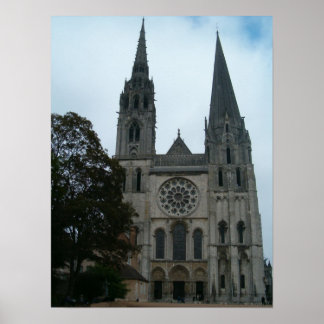 Cathedraal van Chartres Poster