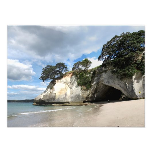 Cathedral Cove, Coromandel, Nieuw-Zeeland Foto Afdruk (Voorkant)